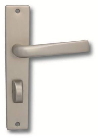 Kování interiérové FLAT klika/klika 90 mm vložka stříbrný elox F1 - Kliky, okenní a dveřní kování, panty Kování dveřní Kování dveřní mezip. hliník, bez PÚ